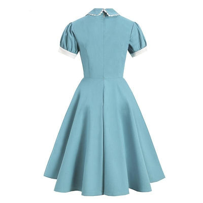 1950s Turquoise Dress