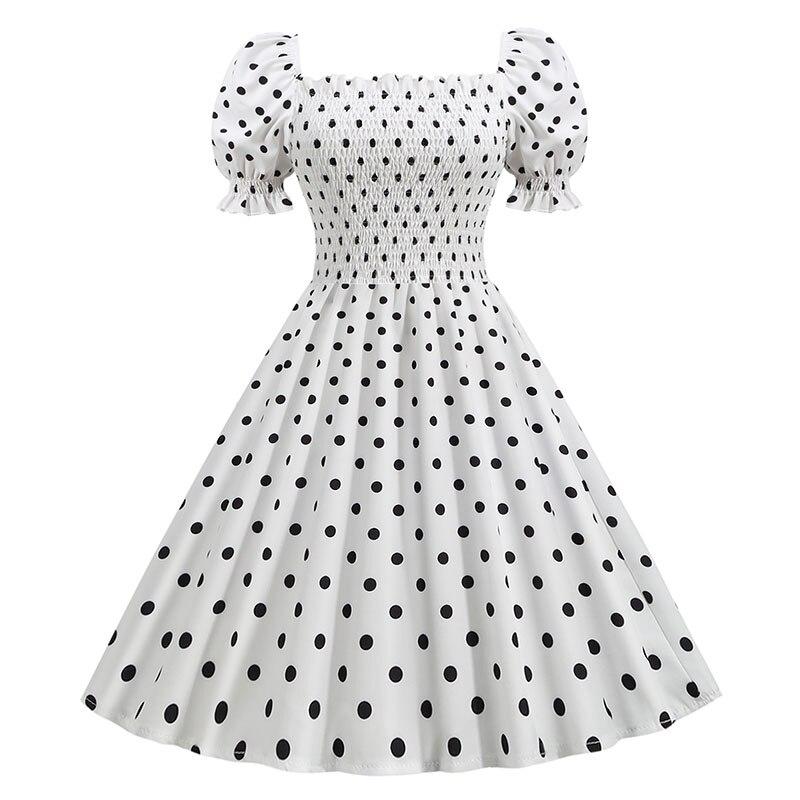 White 1950s Style Dress