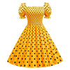 50s Style Dress Yellow