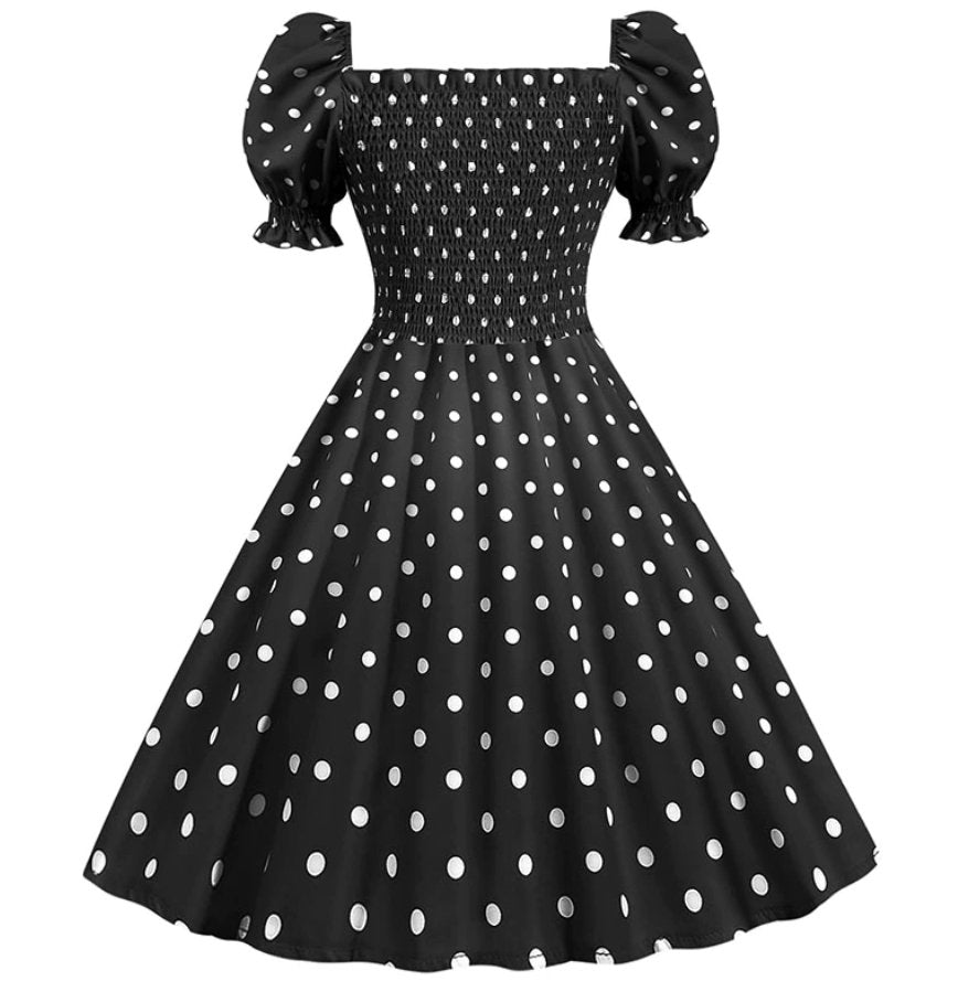 50s Style Dress Black