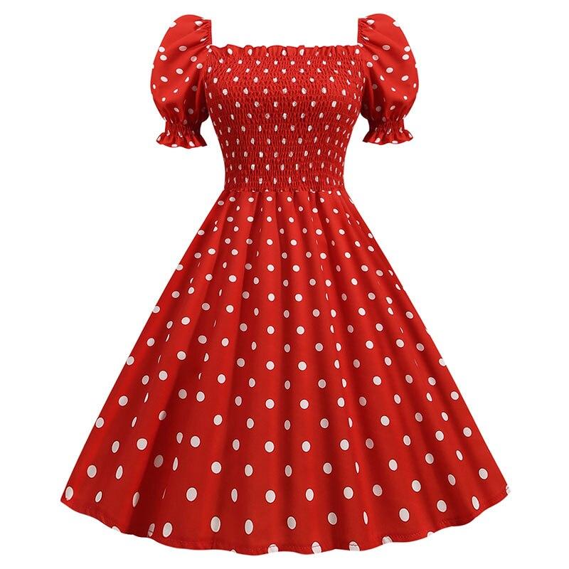 50s Style Dress Red