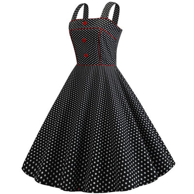 Vintage 1950 Dress Black
