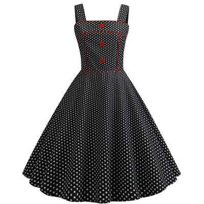 Vintage 1950 Dress Black