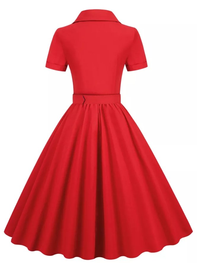 Vintage 1950 Red Dress