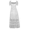 Vintage 40s White Polka Dot Dress