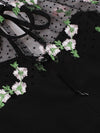 Black Plus Size 50s Vintage Dress