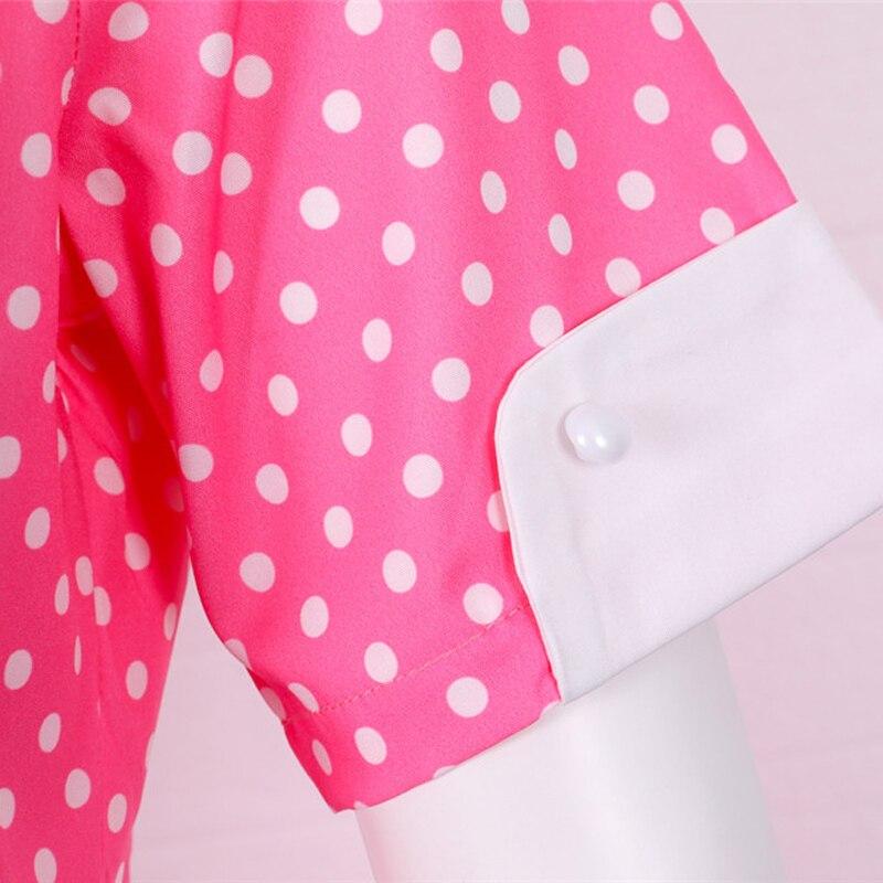 Vintage 50s Pink Polka Dot Dress