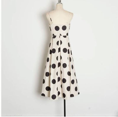 White Polka Dot Vintage Dress