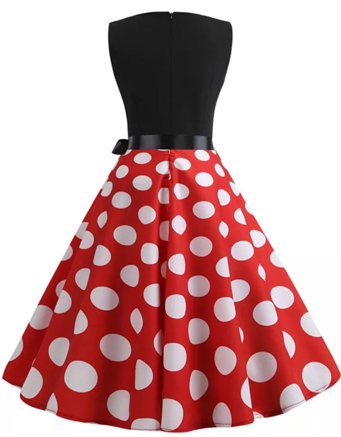 Red English Vintage Dress