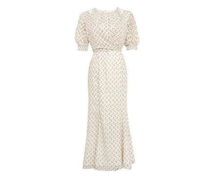 Vintage Dress Year 1940 Beige