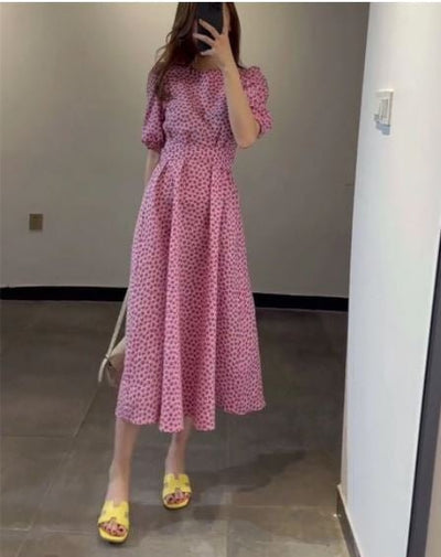 Vintage 1940s Pink Dress