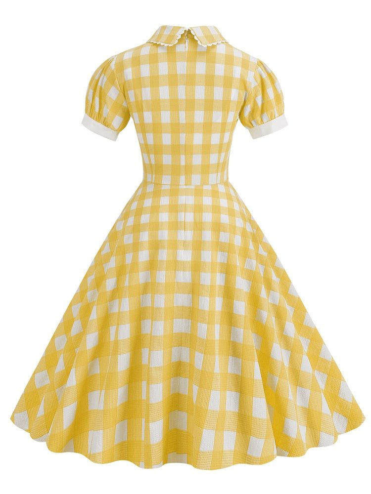 Yellow 1940s Vintage Dress