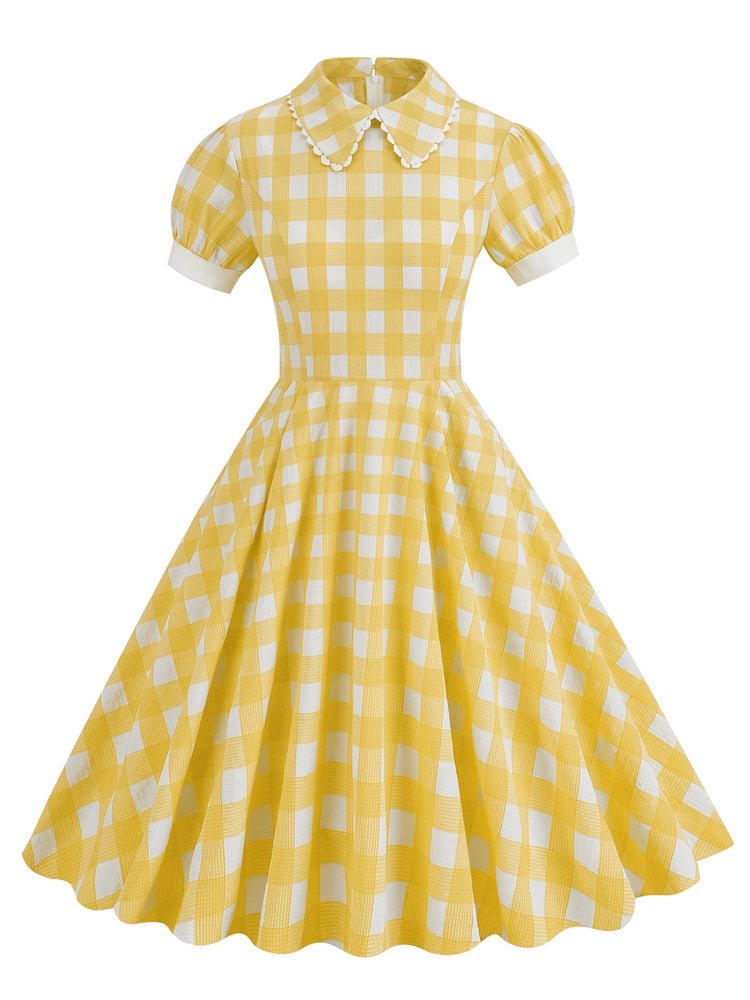 Yellow 1940s Vintage Dress