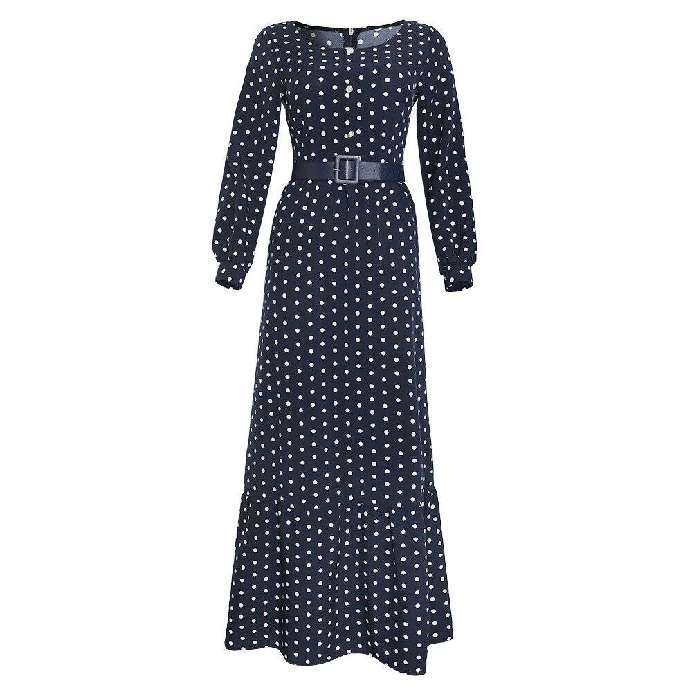 Navy Vintage 1940s Dress