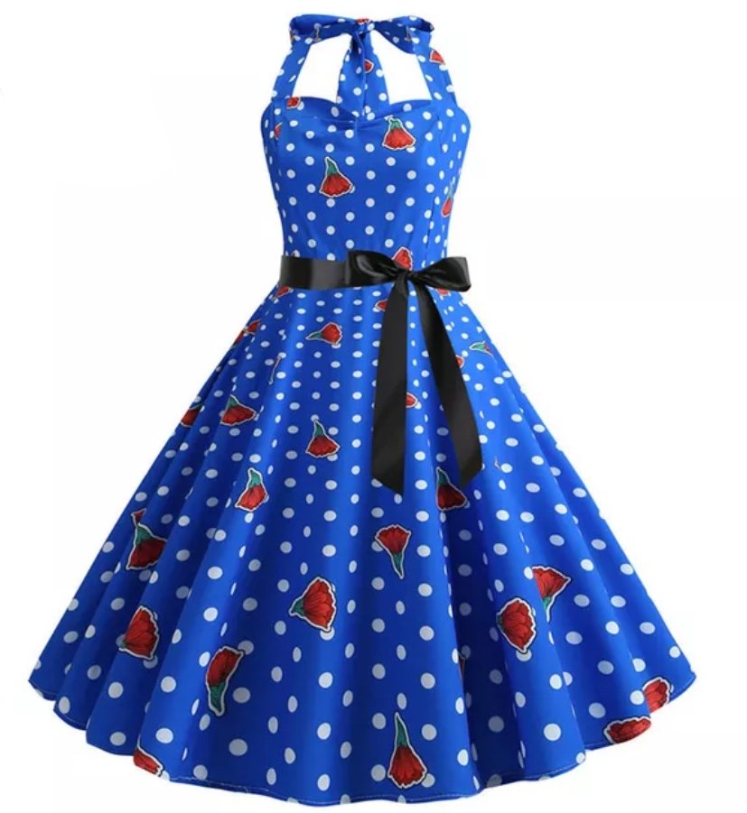 Vintage off Shoulder-kjole fra 1950&#39;erne