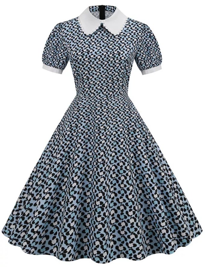 Vintage 1950&#39;er Guinguette Spirit Kjole