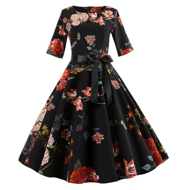 Vintage 50s Floral Dress