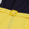 Navy And Yellow 50s Vintage Dress