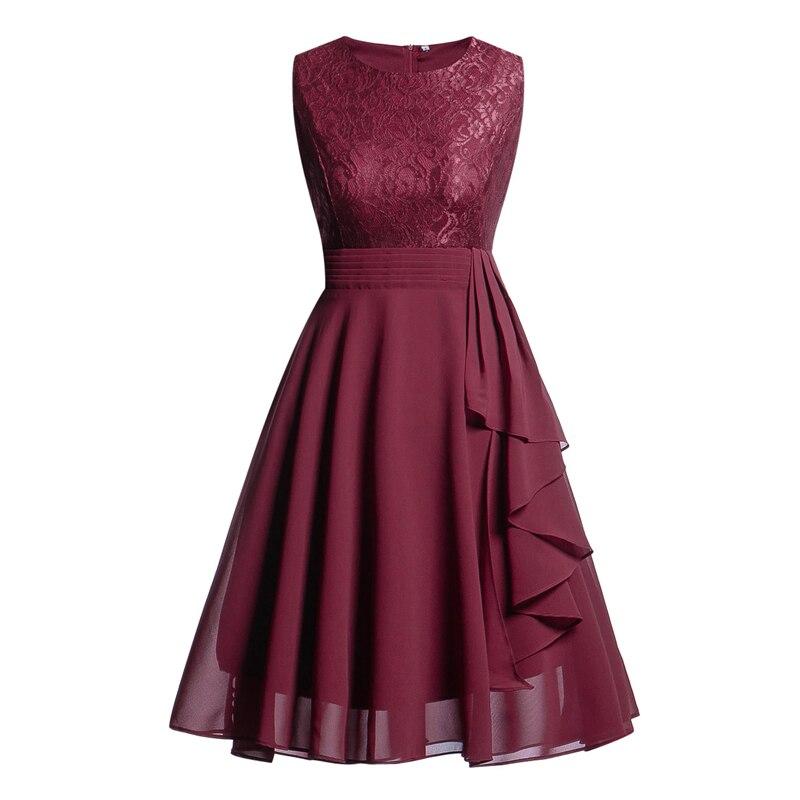 Vintage 1950s Evening Dress Burgundy
