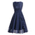Vintage 1950&#39;er aftenkjole Navy