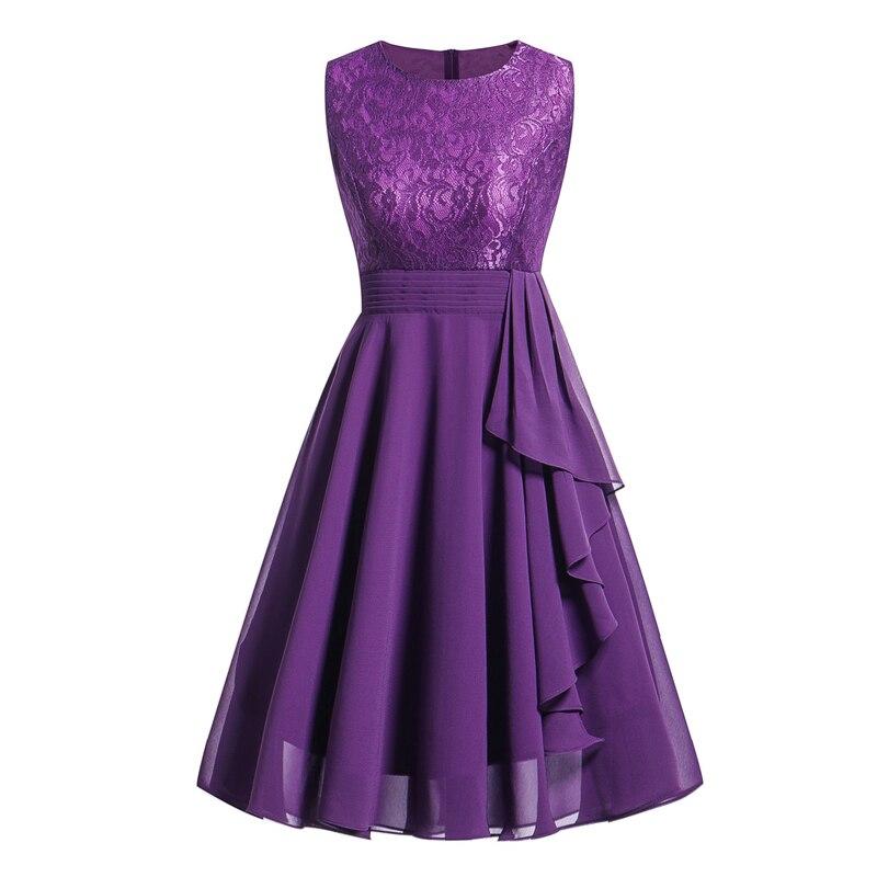Vintage 1950s Evening Dress Purple