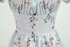 Vintage 60s Dress Blue Flower