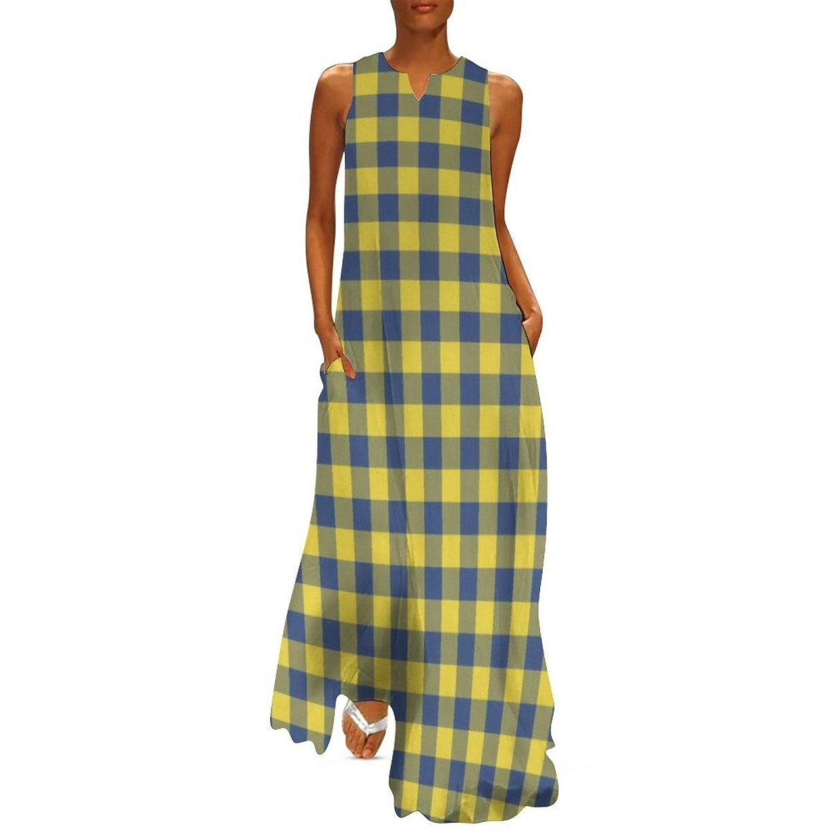 Vintage 70s Checkered Dress