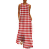 Red And White 70s Vintage Dress