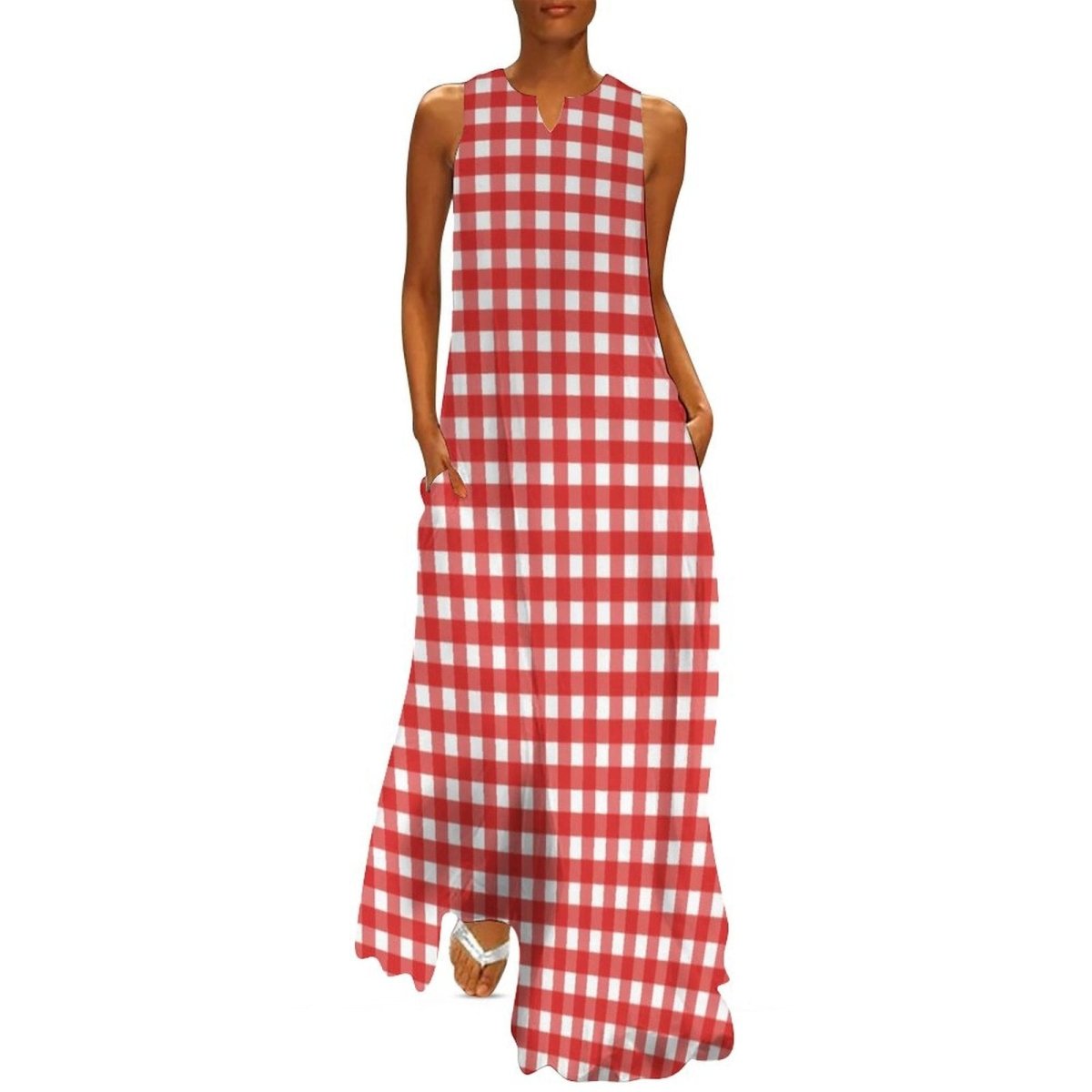 Vintage 70s Gingham Dress