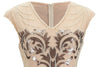 Vintage 1920s Retro Dress Beige