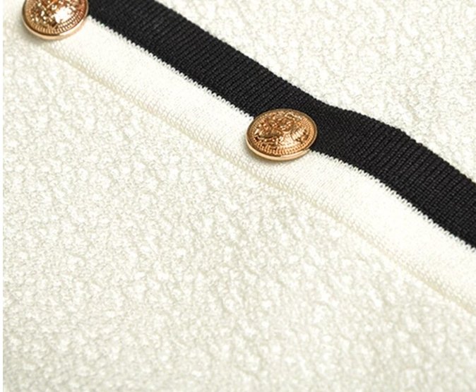 Vintage 40s Art White Dress