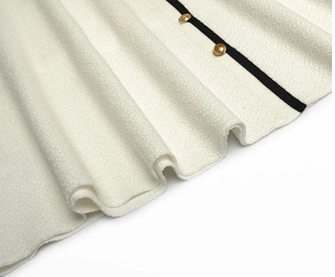 Vintage 40s Art White Dress