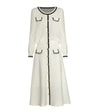 Vintage 40s Art White Dress