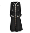 Vintage 40s Art Black Dress