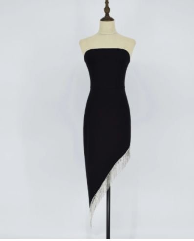 Asymmetrical 40s Vintage Dress