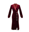 Vintage 1940s Burgundy Fall Dress