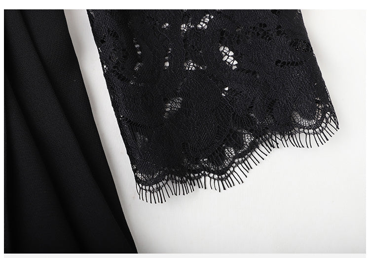 Vintage 1940s Designer Dress Black