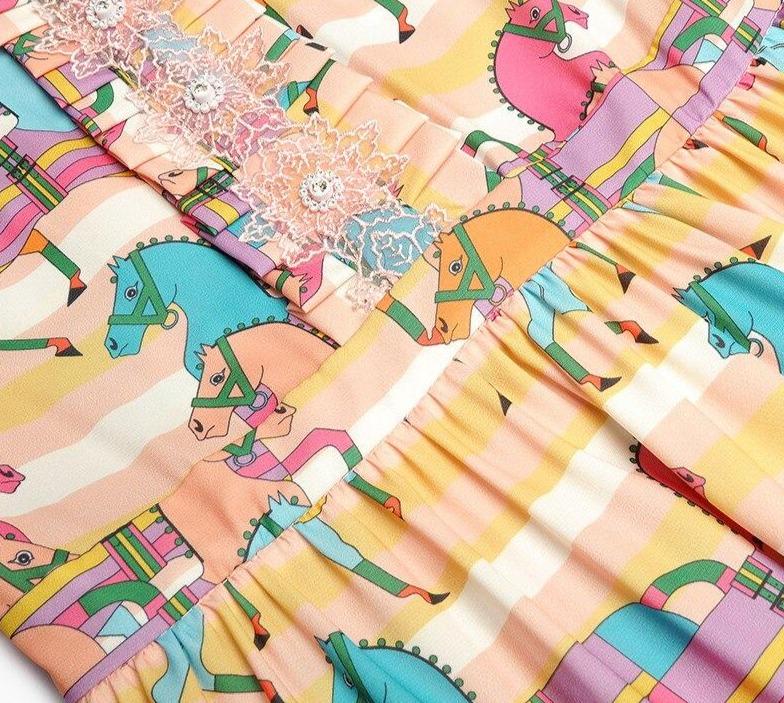 Vintage 40s Dress Drawing