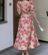 Floral 1940s Vintage Dress