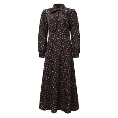 Vintage 1940s Fluid Dress Black