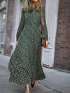 Vintage 1940s Fluid Dress Green
