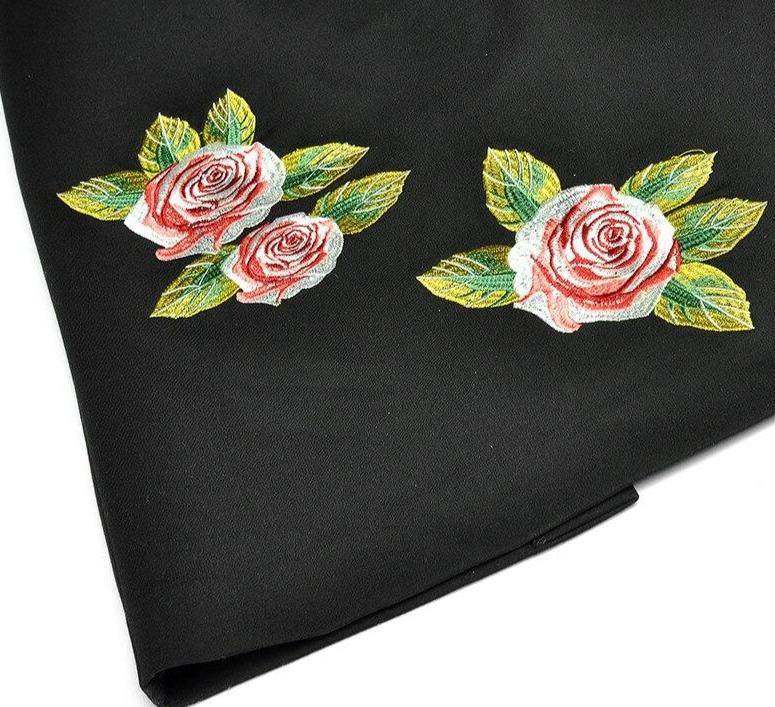 Big Roses 1940s Vintage Dress