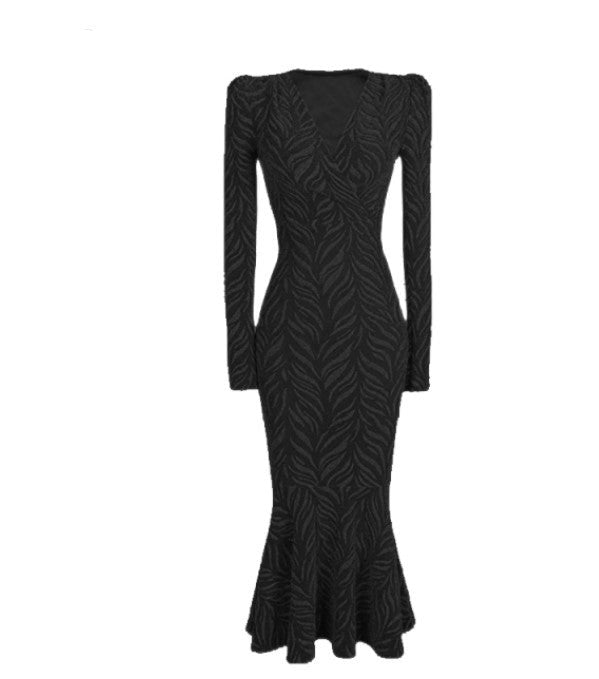 Luxury 40s Vintage Dress Black