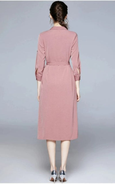 Vintage 40s Old School Pink Dress