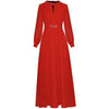 Red High Waist 1940s Vintage Dress
