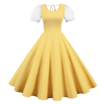 Yellow 50s Vintage Dress