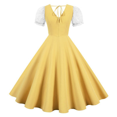 Yellow 50s Vintage Dress