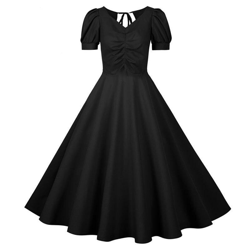 Black 50s Vintage Dress