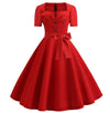 50s Vintage Dress Red