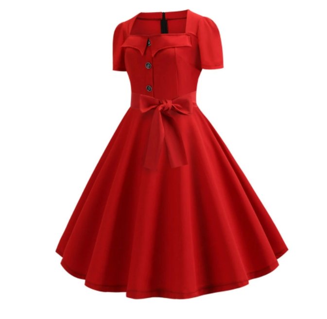 Red 50s Vintage Dress Vintage Dresses Dresses Vintage